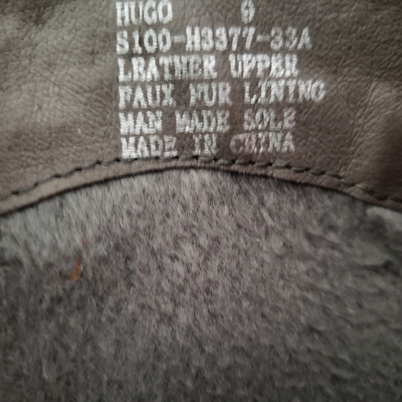 Hugo Back Leather Womens Riding Boots Size 9
